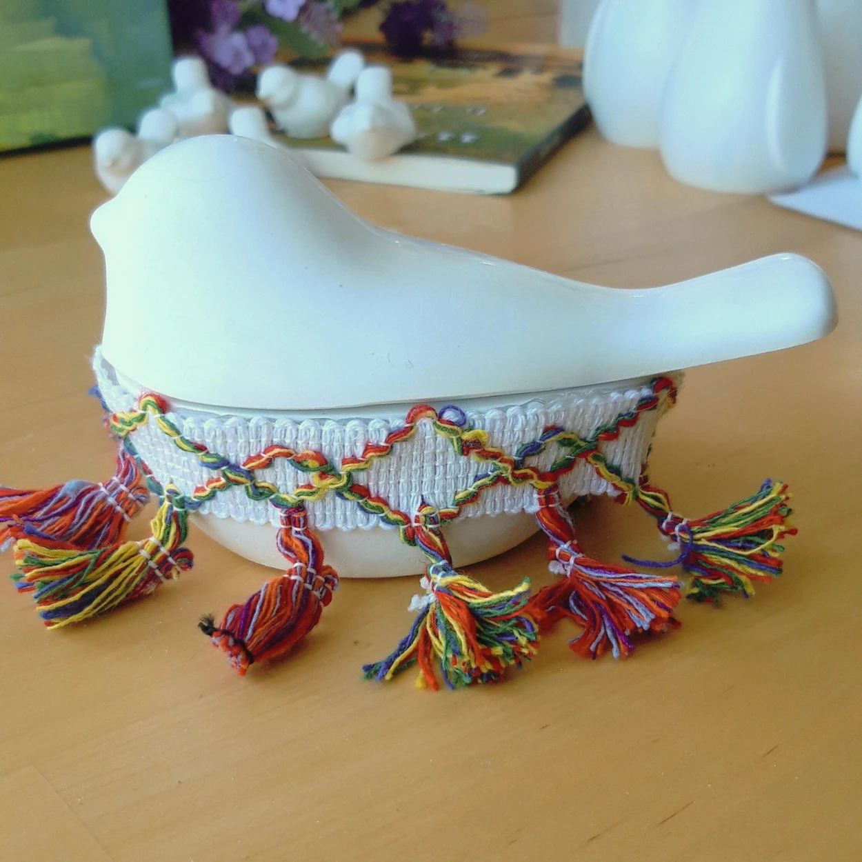 Saçaklı Süslü Kuş Takı Kutusu