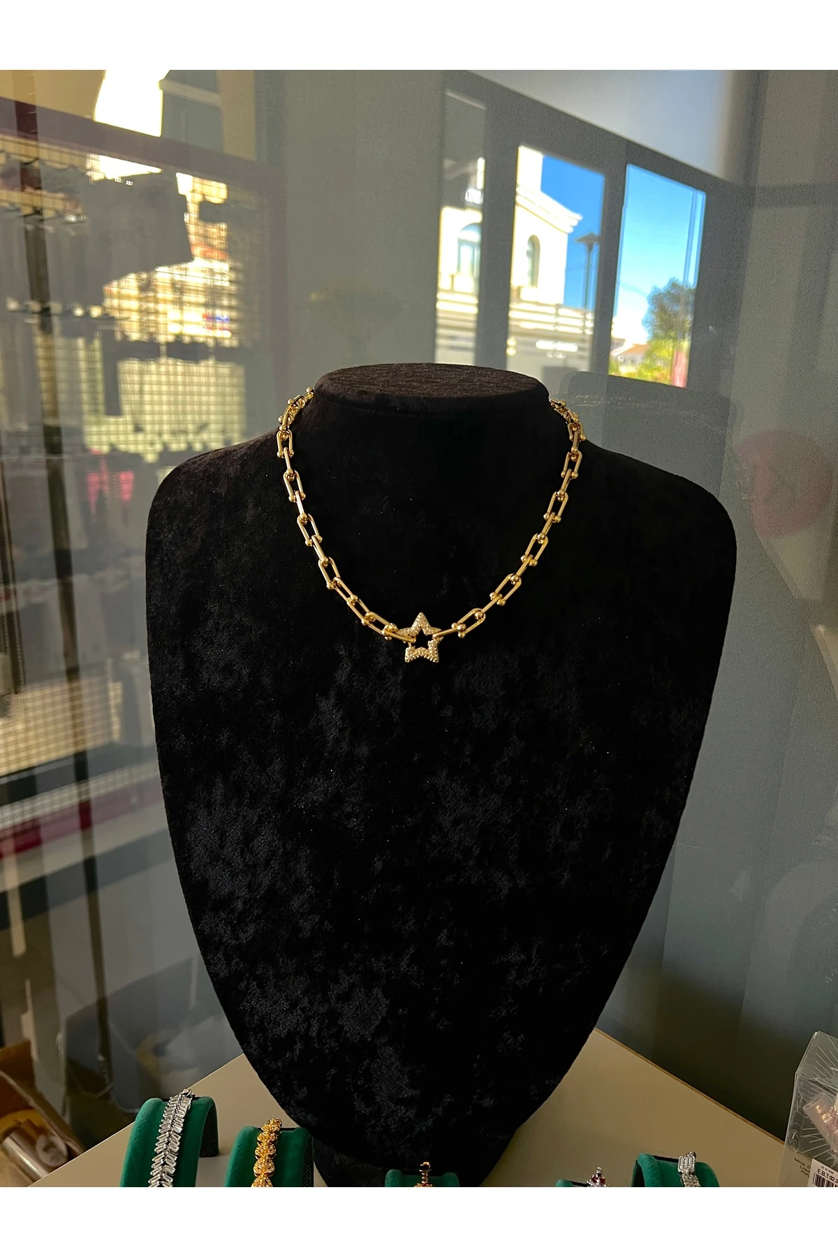 zincirli yıldız kolye