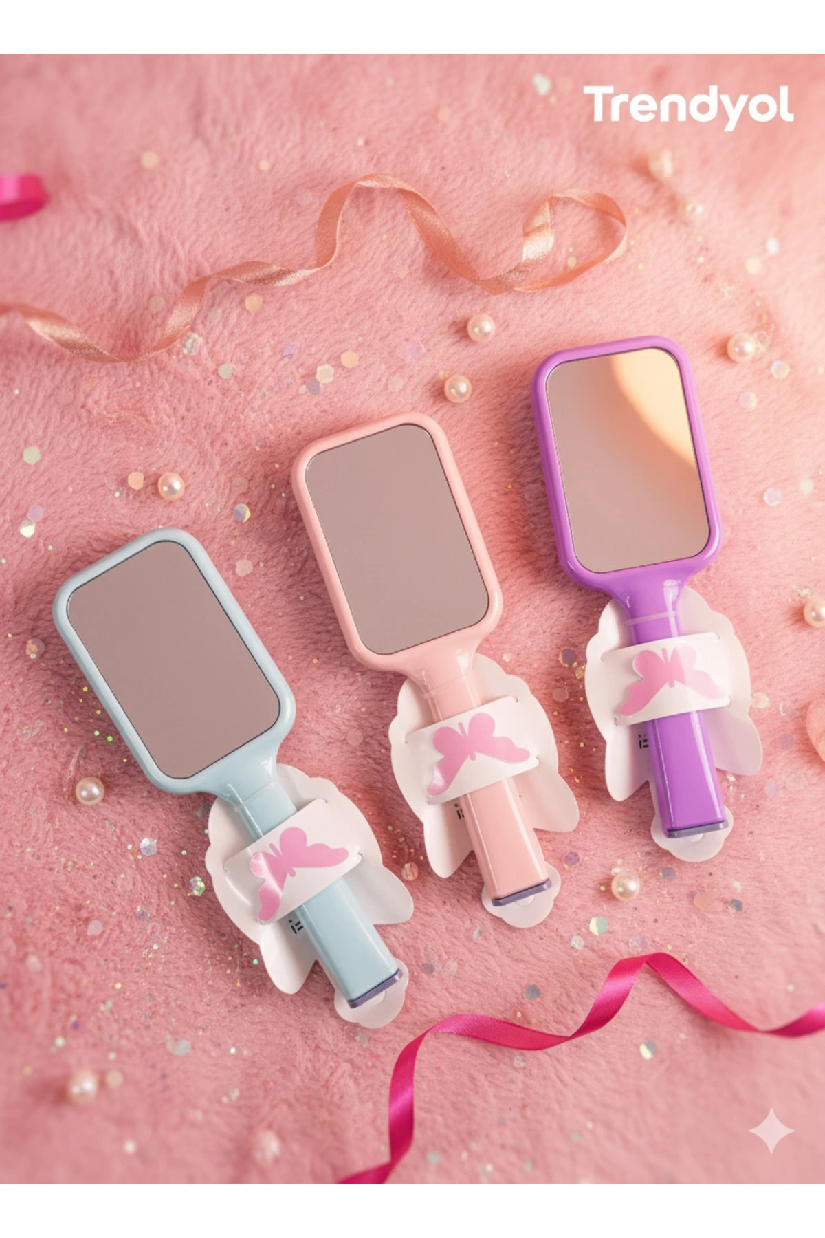 Aynalı tüm saç tiplerine uygun tarak