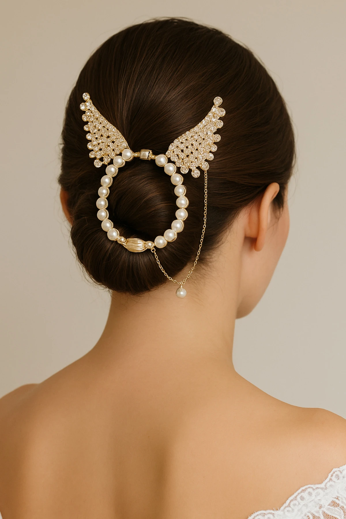 Taşlı topuz tokası