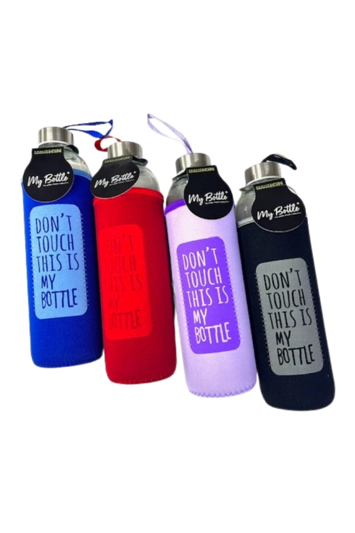 1 lt kılıflı cam şişe matarası