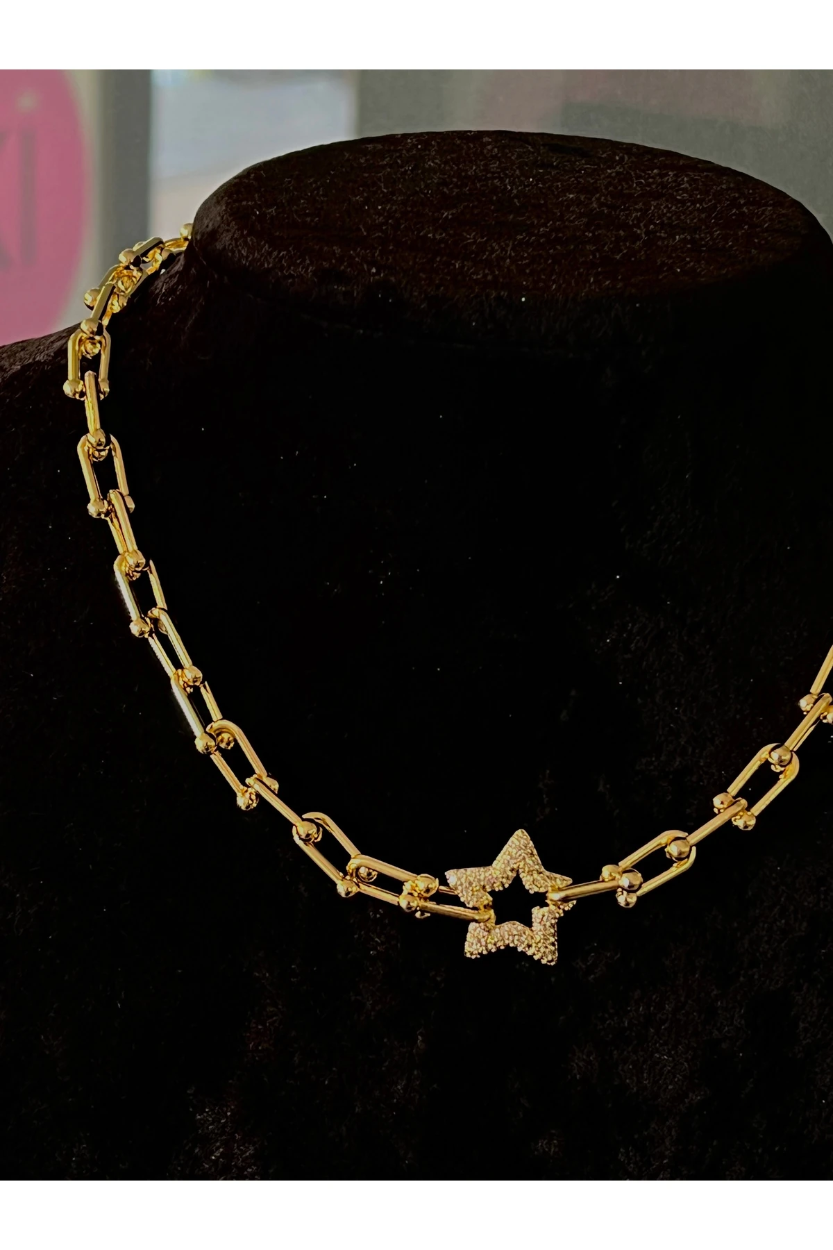 zincirli yıldız kolye