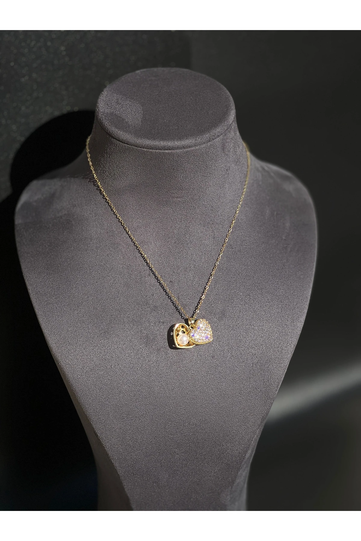 Kalpli açılabilir inci kolye