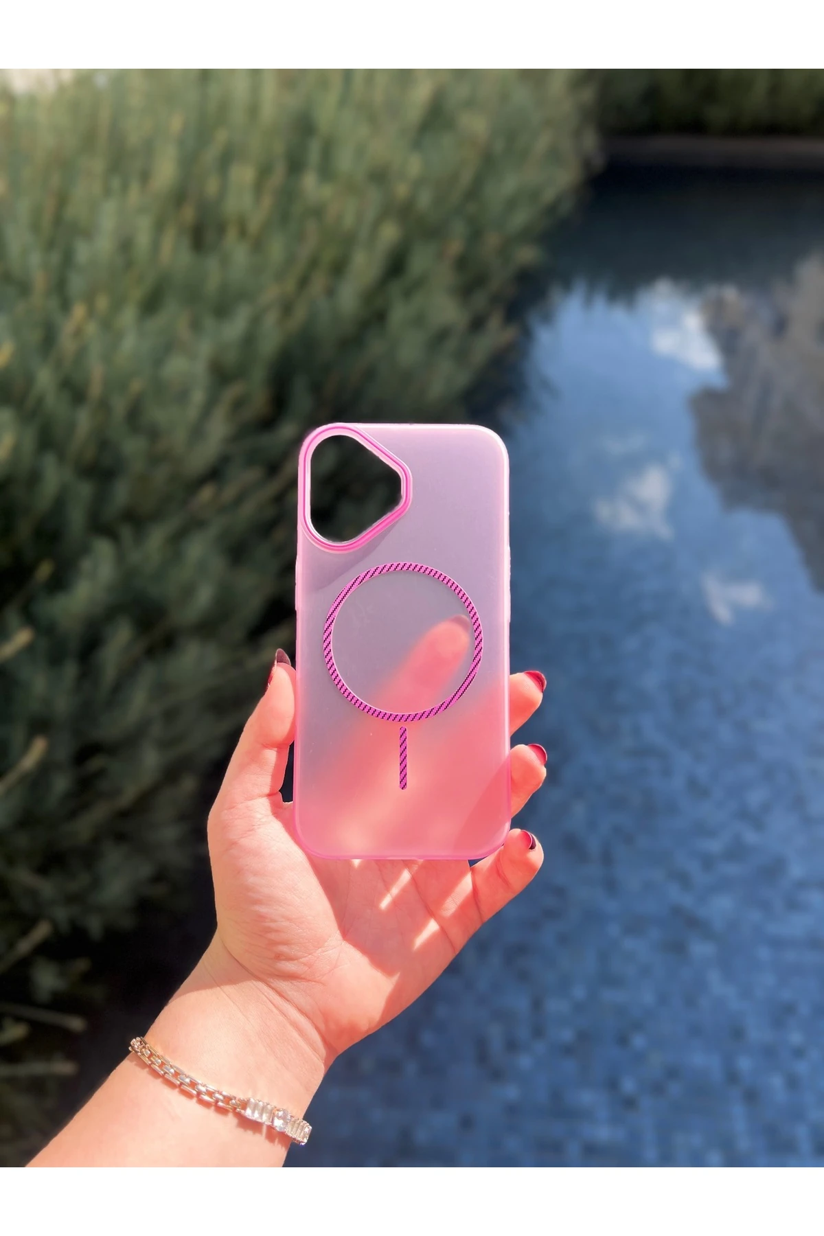 İphone 16 Renkli Mat MagSafe Uyumlu Telefon Kılıfı