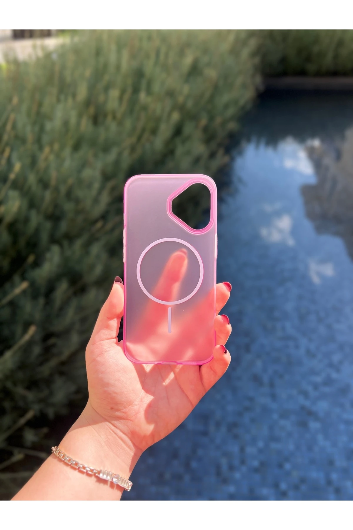 İphone 16 Renkli Mat MagSafe Uyumlu Telefon Kılıfı