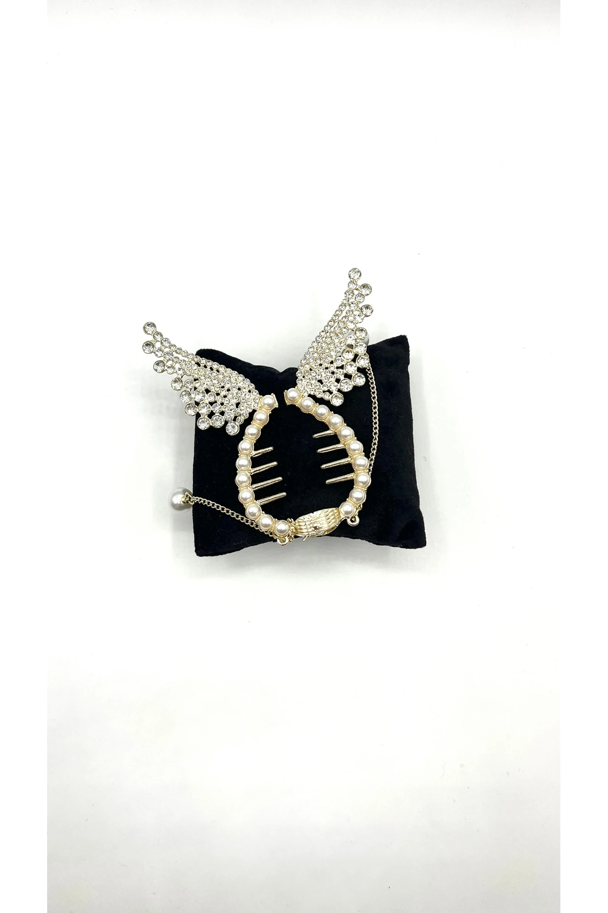 Taşlı topuz tokası