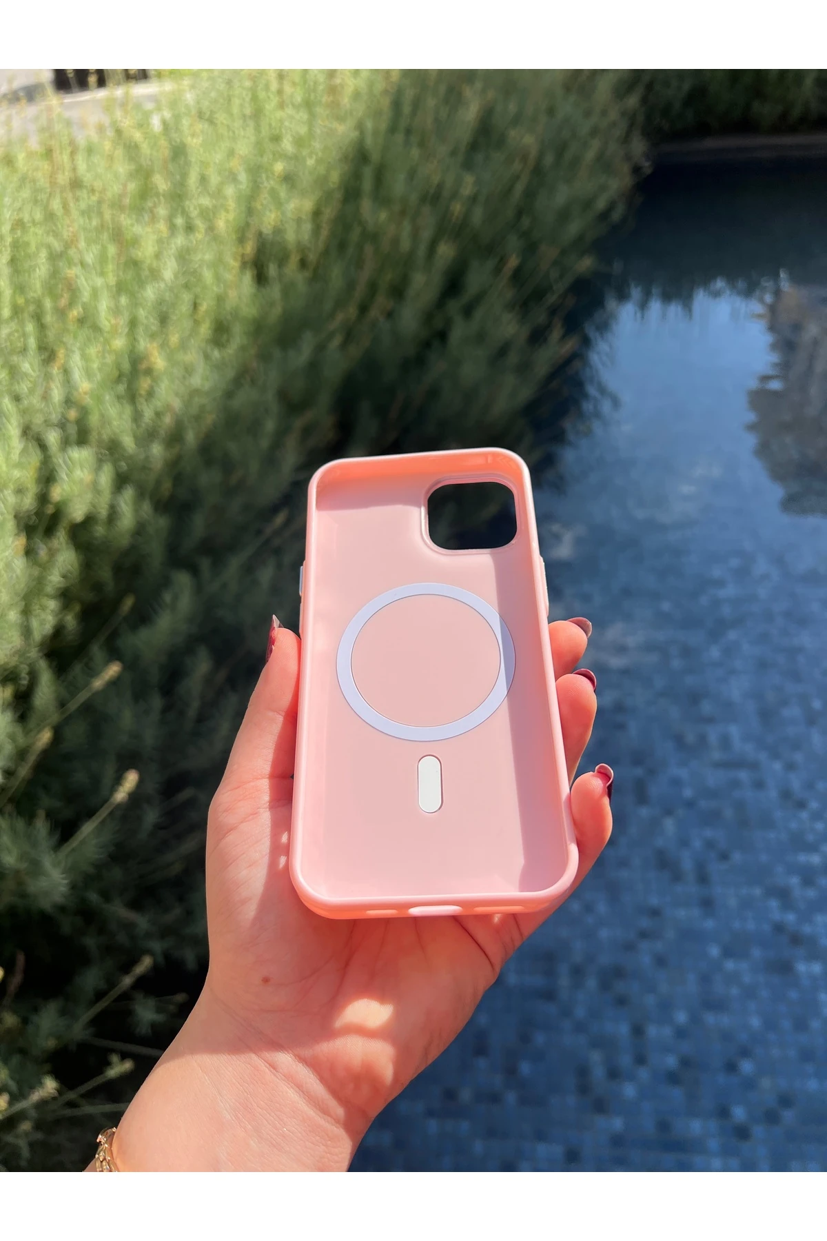 Simli İphone14 magsafe destekli telefon kılıfı