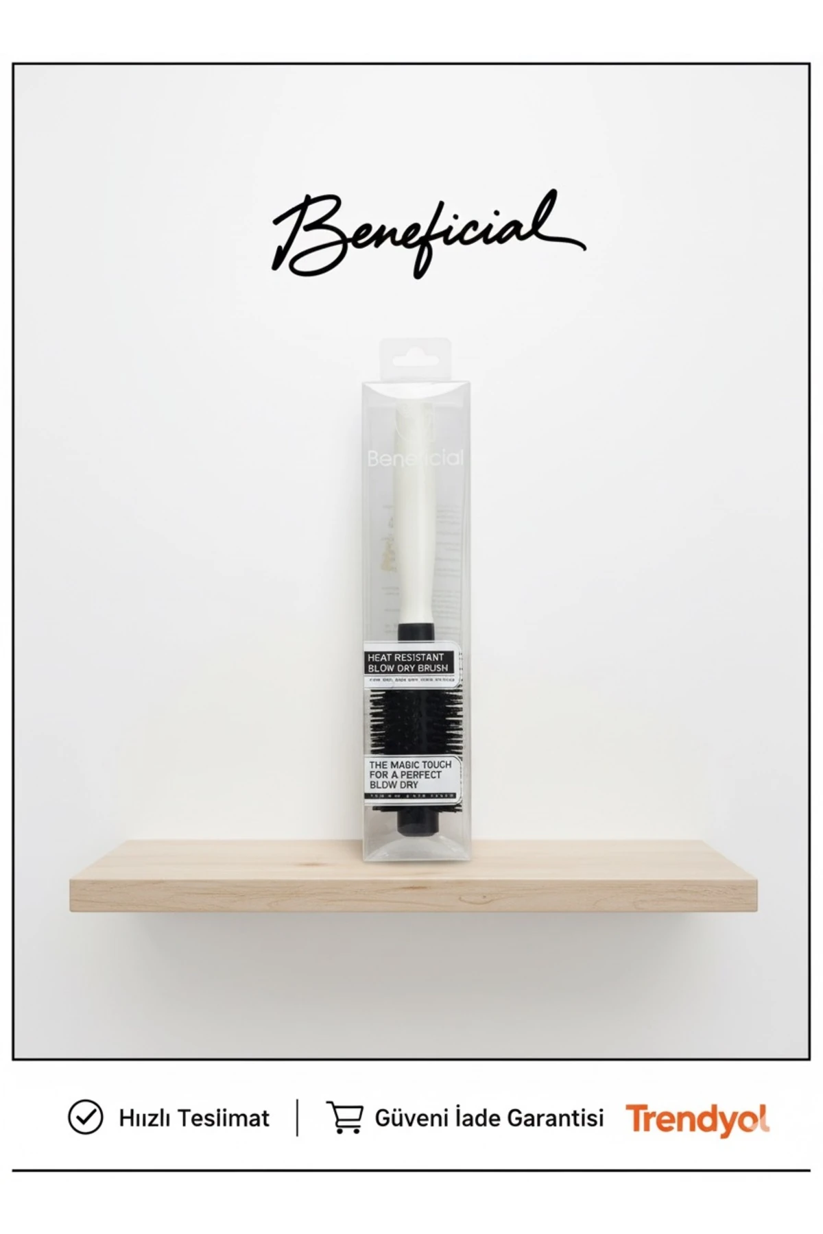 TnZul Sedan Profesyonel Yuvarlak Fön Fırçası - Hacim Veren Saç Şekillendirici Tarak