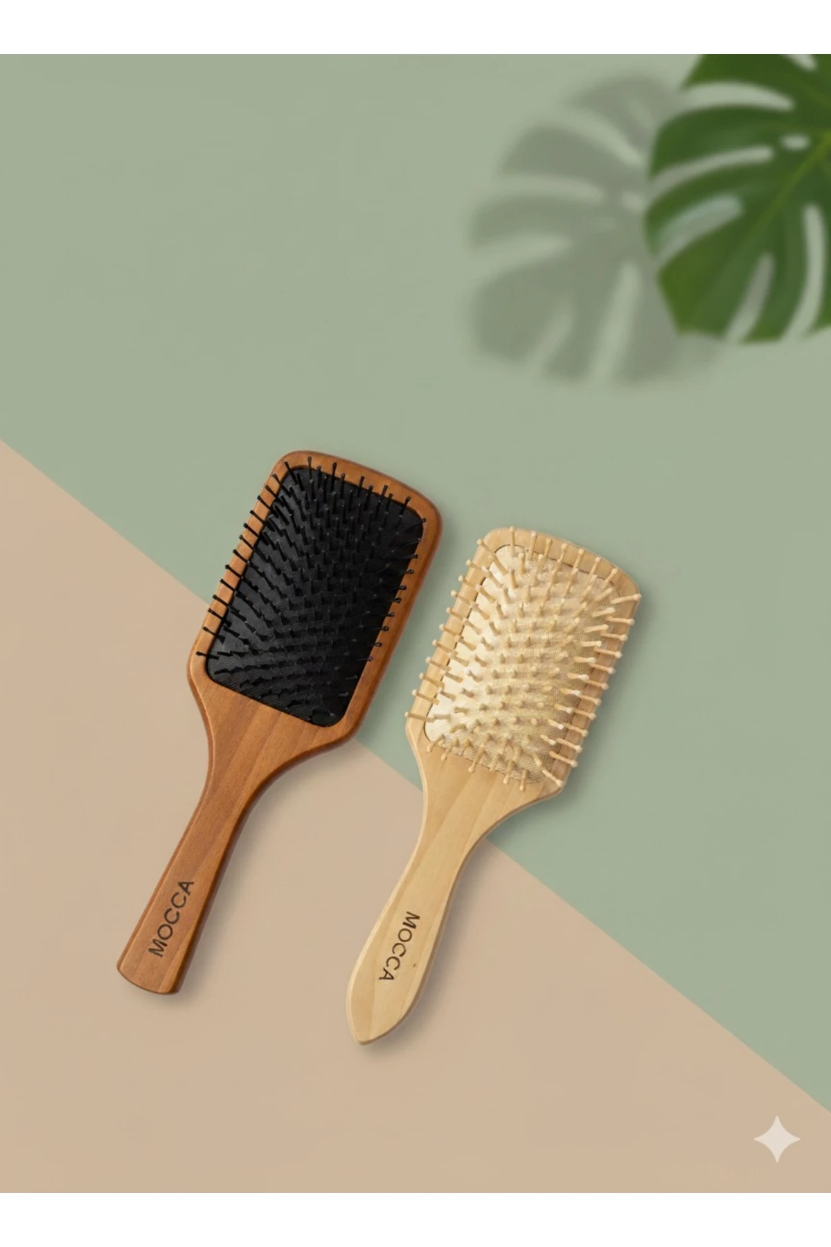 Doğal Ahşap Saç Fırçası - Statik Elektrik Karşıtı Masaj Etkili Tarak