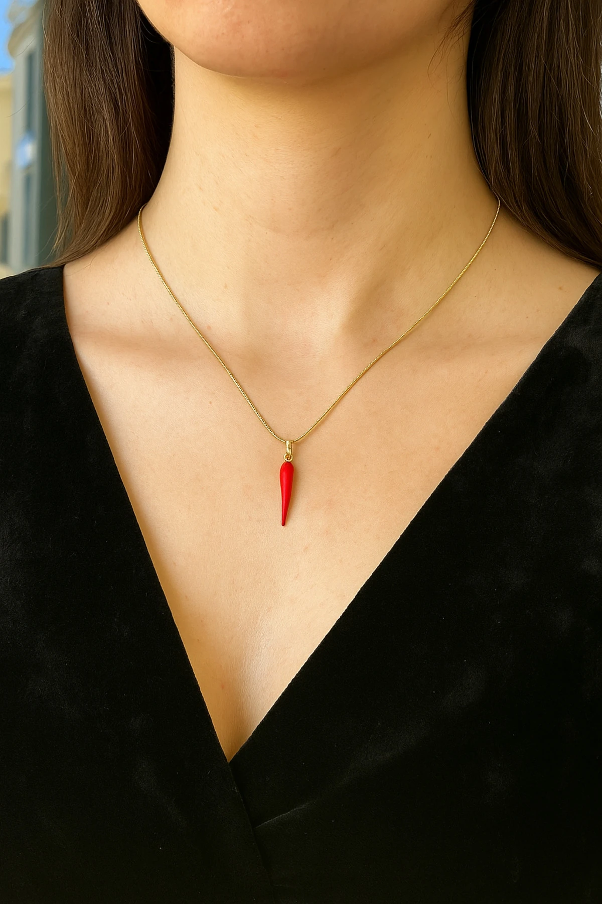 Kırmızı Enerji Şans Kolyesi