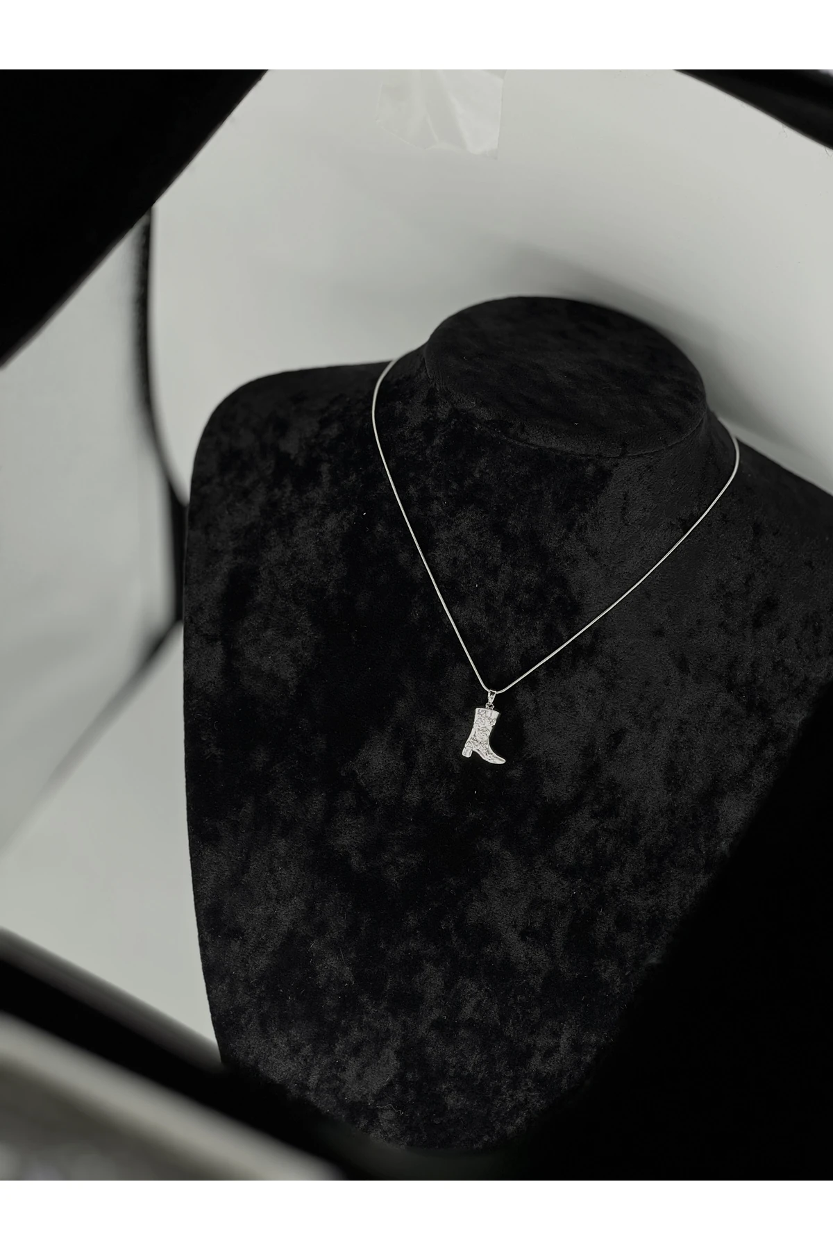 Kovboy Botu Çelik kolye