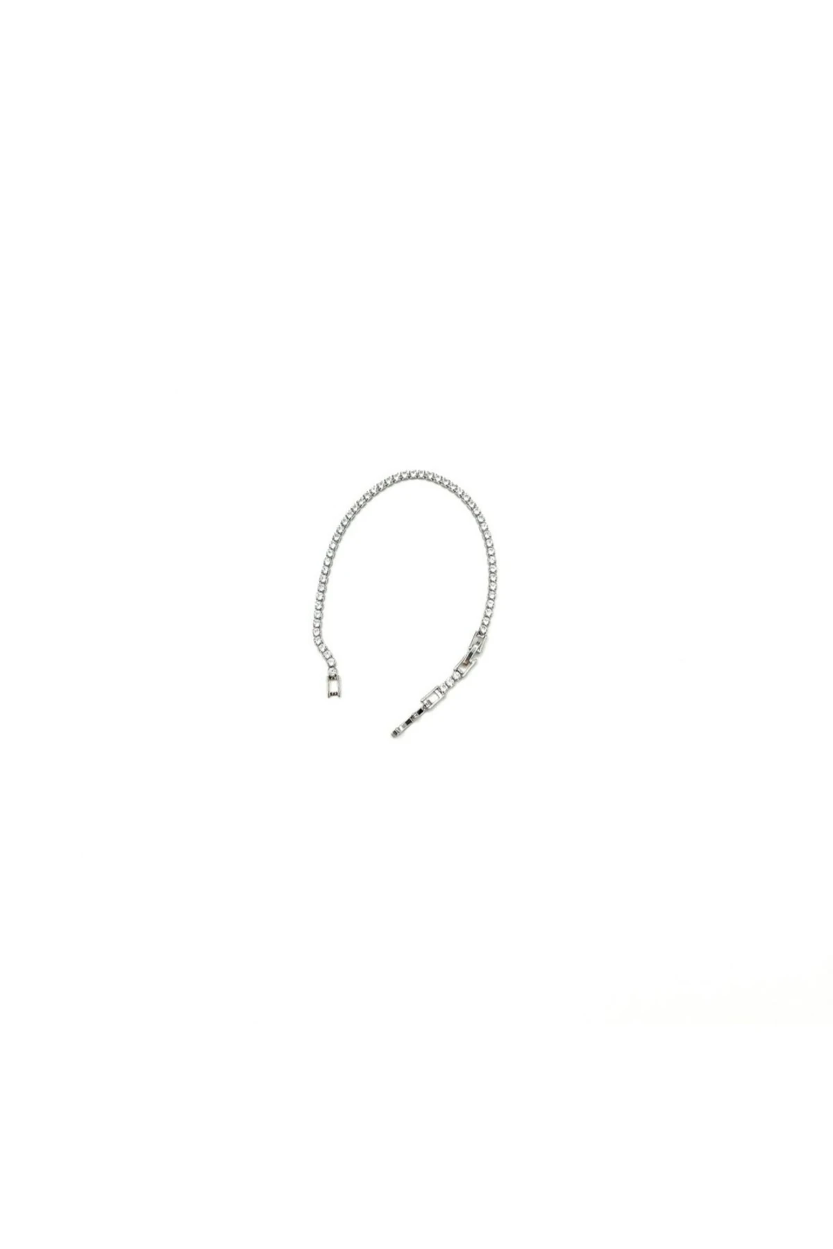 Parlak zirkon taş detaylı su yolu bileklik