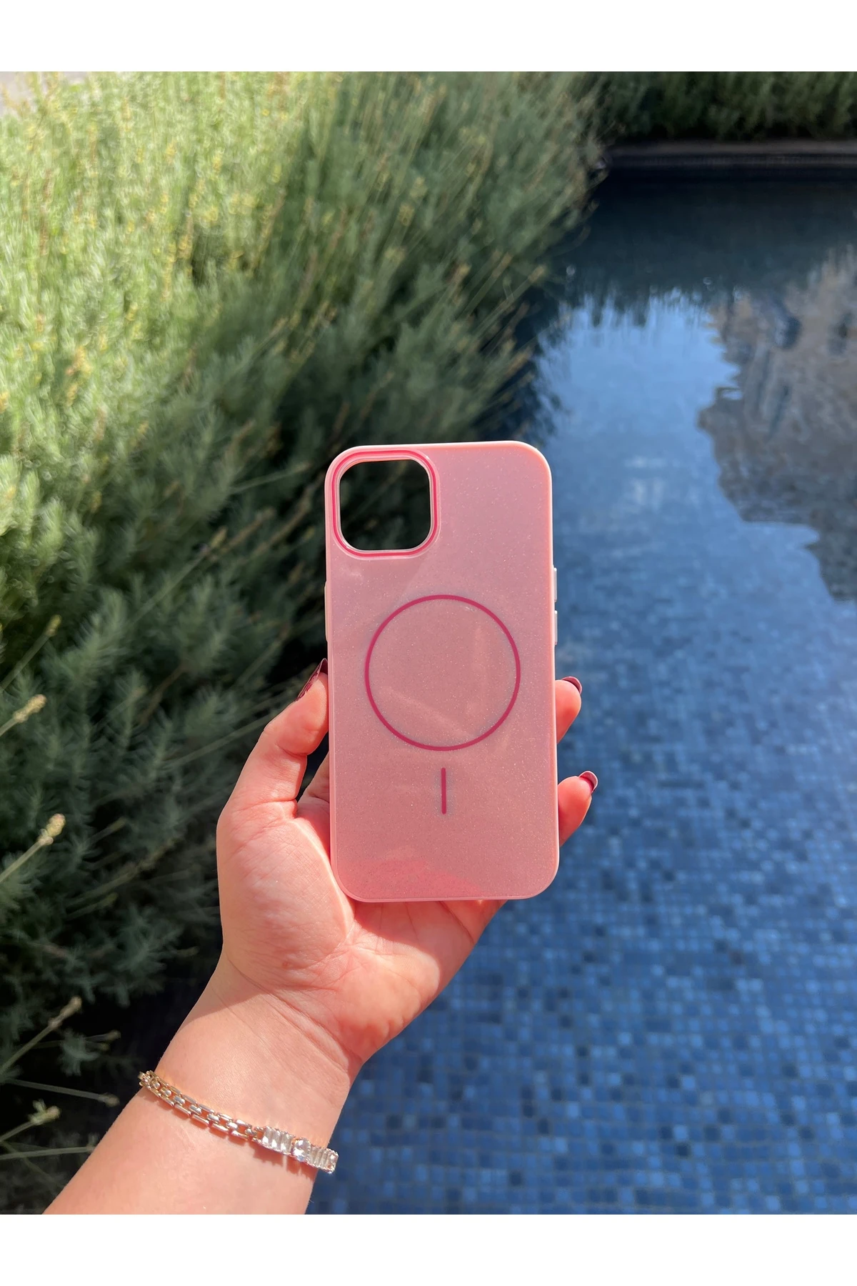 Simli İphone14 magsafe destekli telefon kılıfı