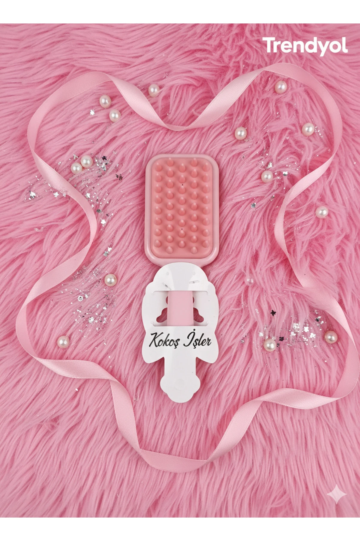 Aynalı Silikonlu saç açma tarağı