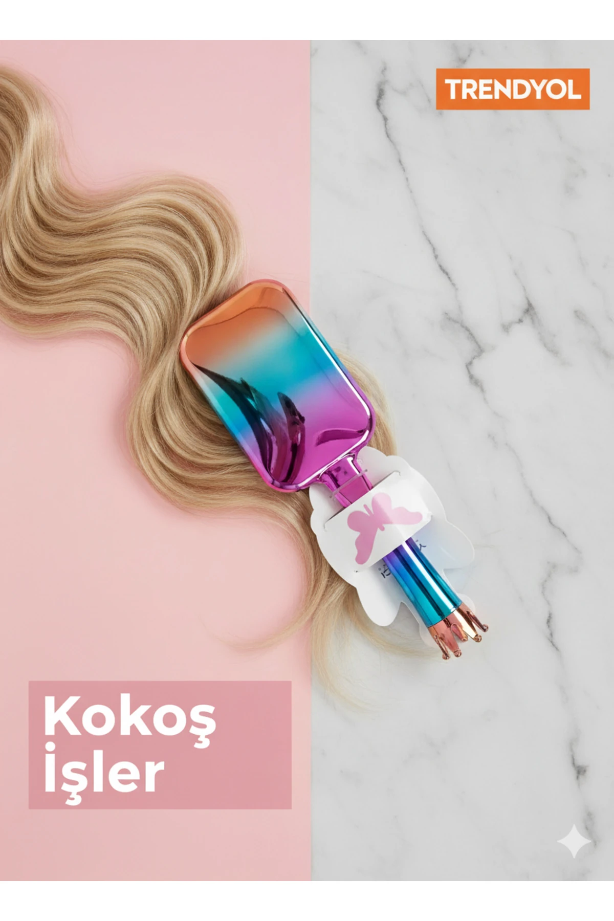 Hologram yumuşak saç tarağı