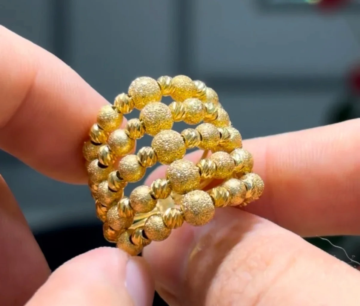 925 Ayar Gümüş Üzerine 22 Ayar Altın Kaplama Çoklu Küpe Kolye 