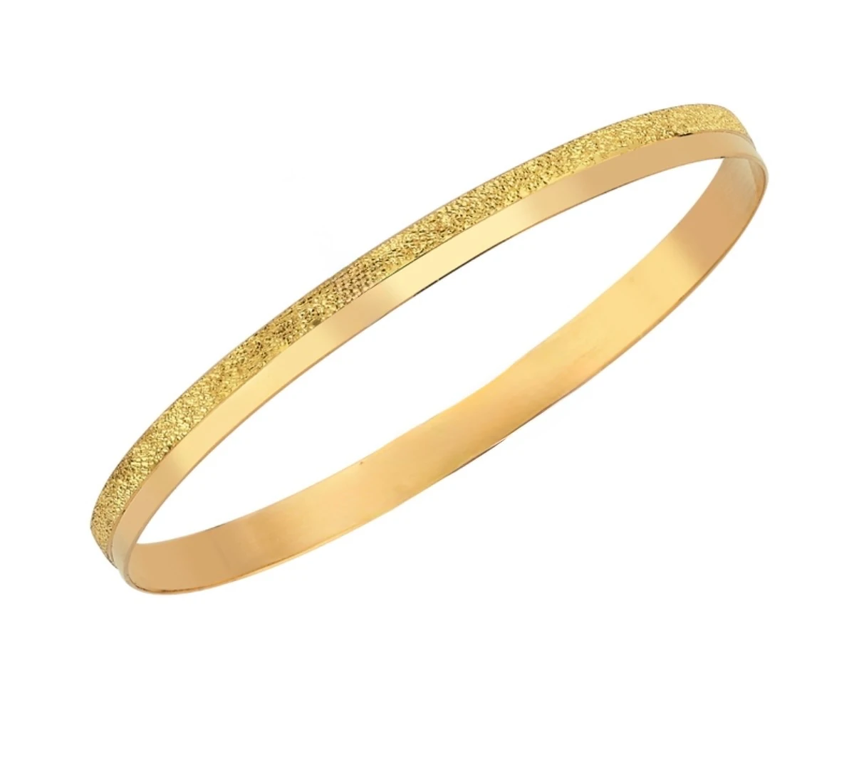 925 Ayar Gümüş Üzeri 22 Ayar Altın Kaplama Simli Ray Ajda Bilezik