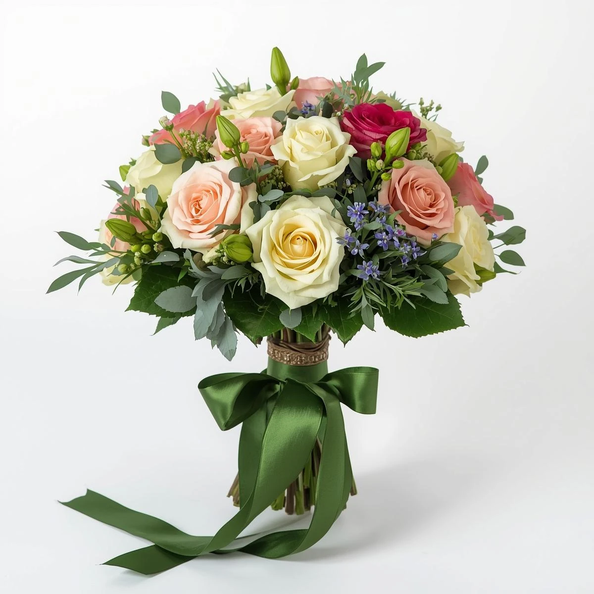 Saten Kurdele 2,5 cm - Yeşil