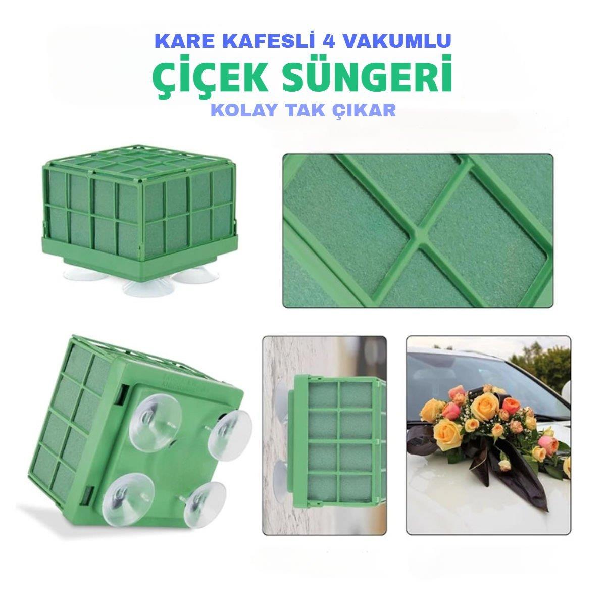 Kare Vakumlu Çiçek Süngeri