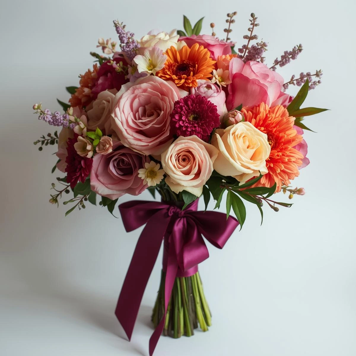 Saten Kurdele 2,5 cm - Koyu Fuşya