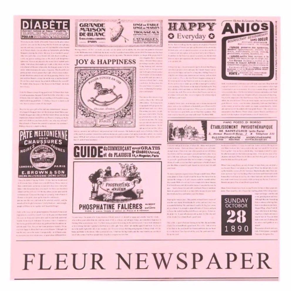 Fleur Newspaper Yazılı Gazete Buketlik