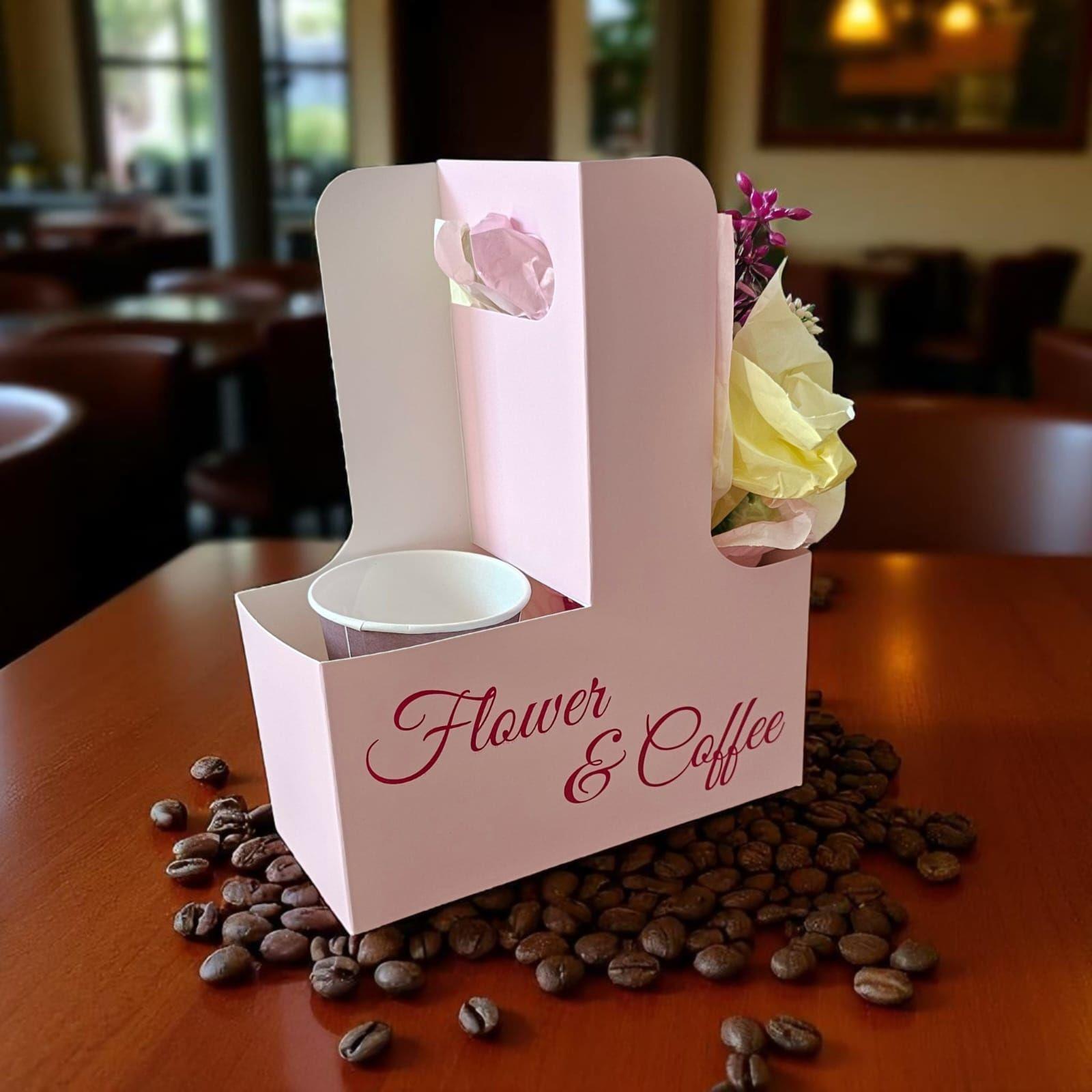 Pink 10-Piece Coffee and Flower Box