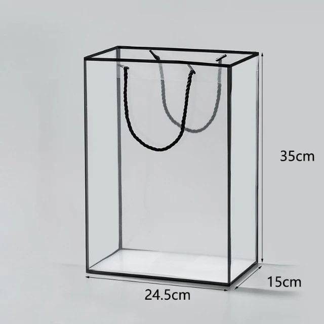 Şeffaf Buket Taşıma Çantası 10'lu Paket