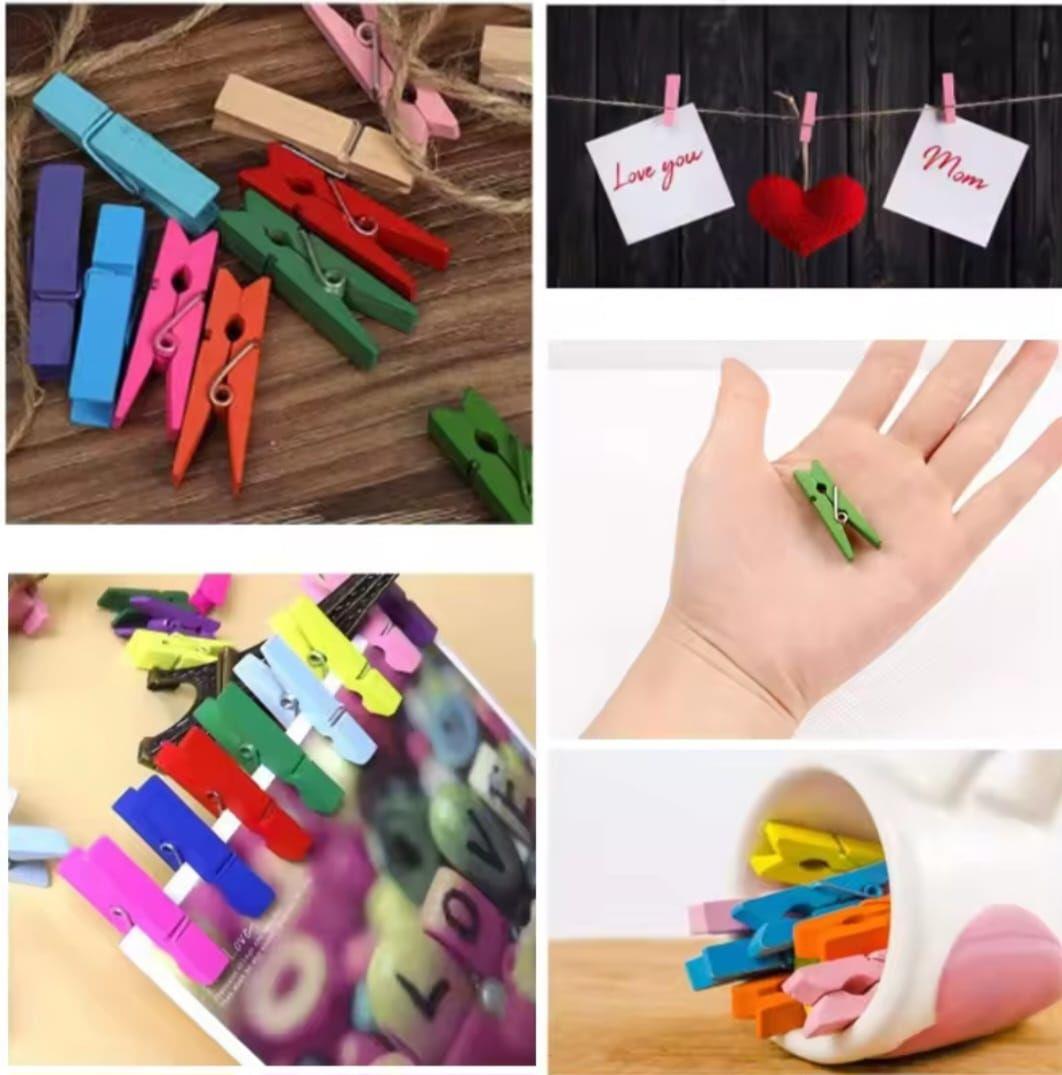 Wooden Ornament Pegs - Colorful