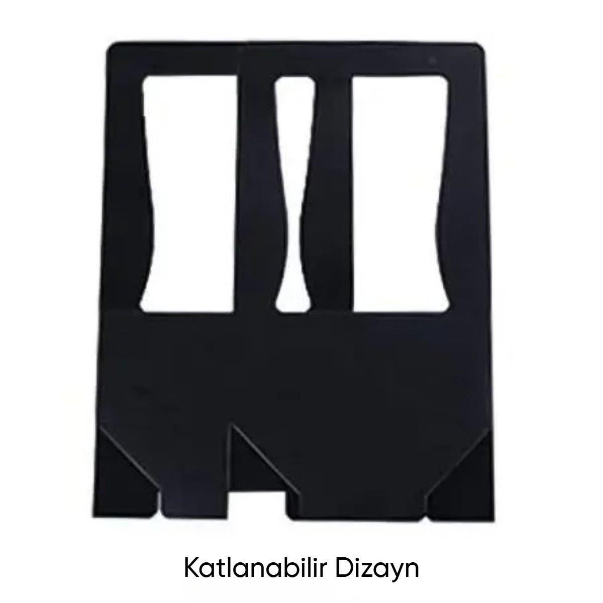 10'lu Dik Siyah Çiçek Taşıma Çantası