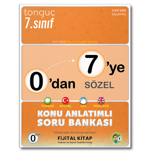 0'dan 7'ye Sözel Konu Anlatımlı Soru Bankası