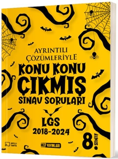 Hız Yayınları 8. Sınıf LGS Konu Konu Ayrıntılı Çözümleriyle Çıkmış Sınav Soruları