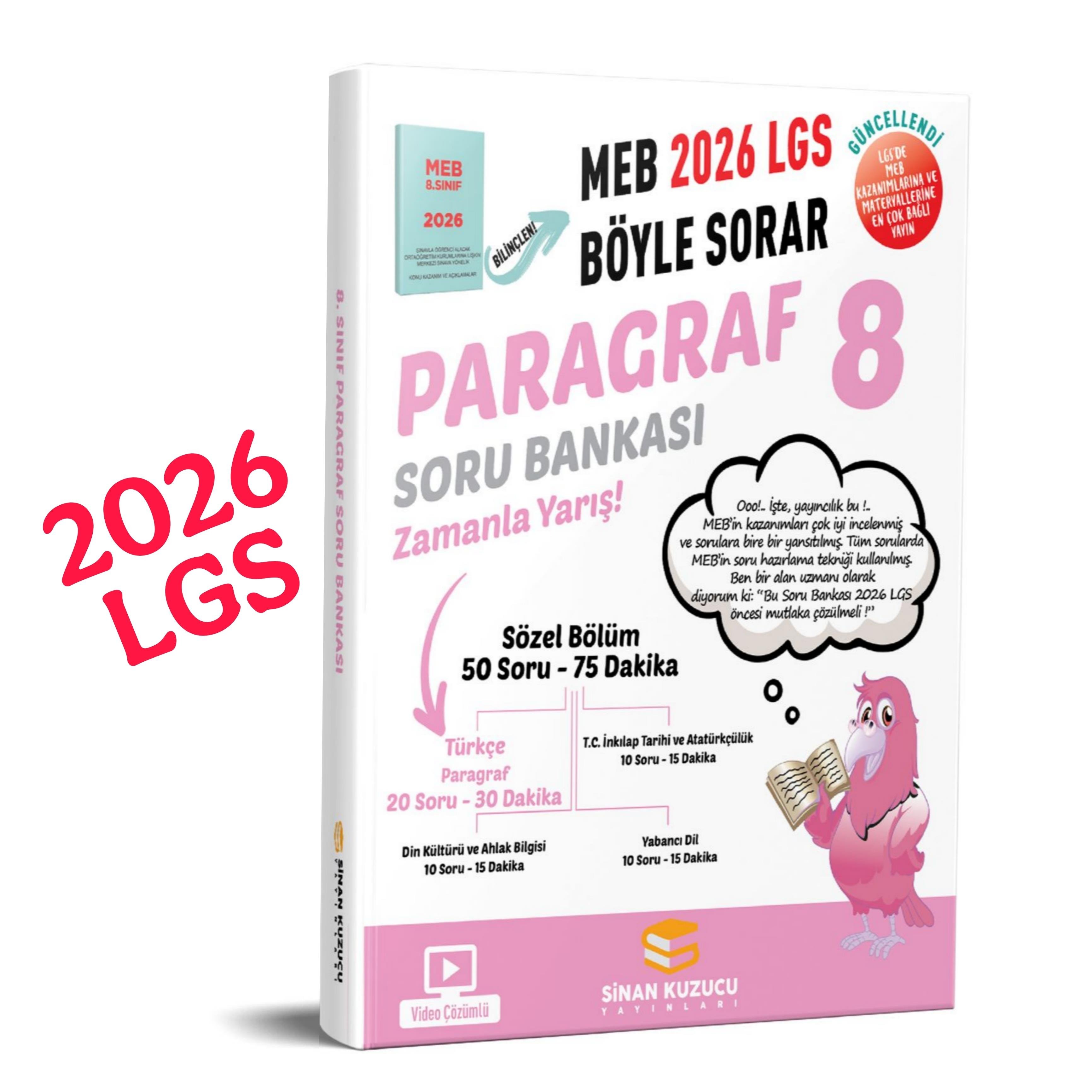 8. Sınıf 2026 Lgs Meb Böyle Sorar PARAGRAF Soru Bankası Video Çözümlü - sinan kuzucu