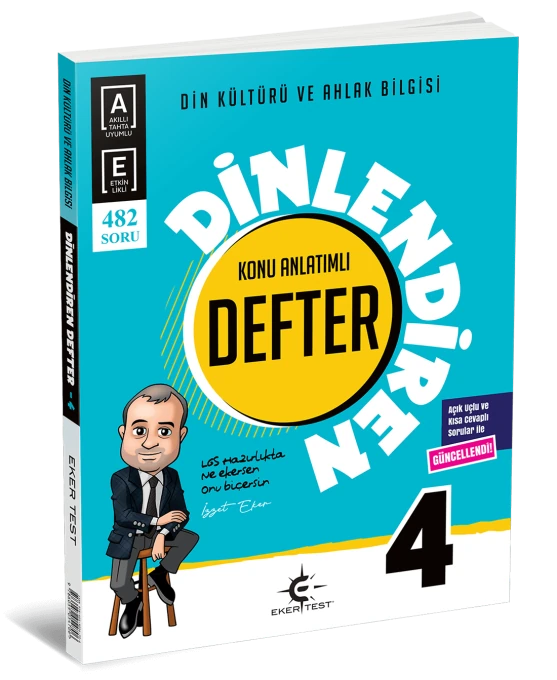 4 Sınıf Dinlendiren Defter - eker test