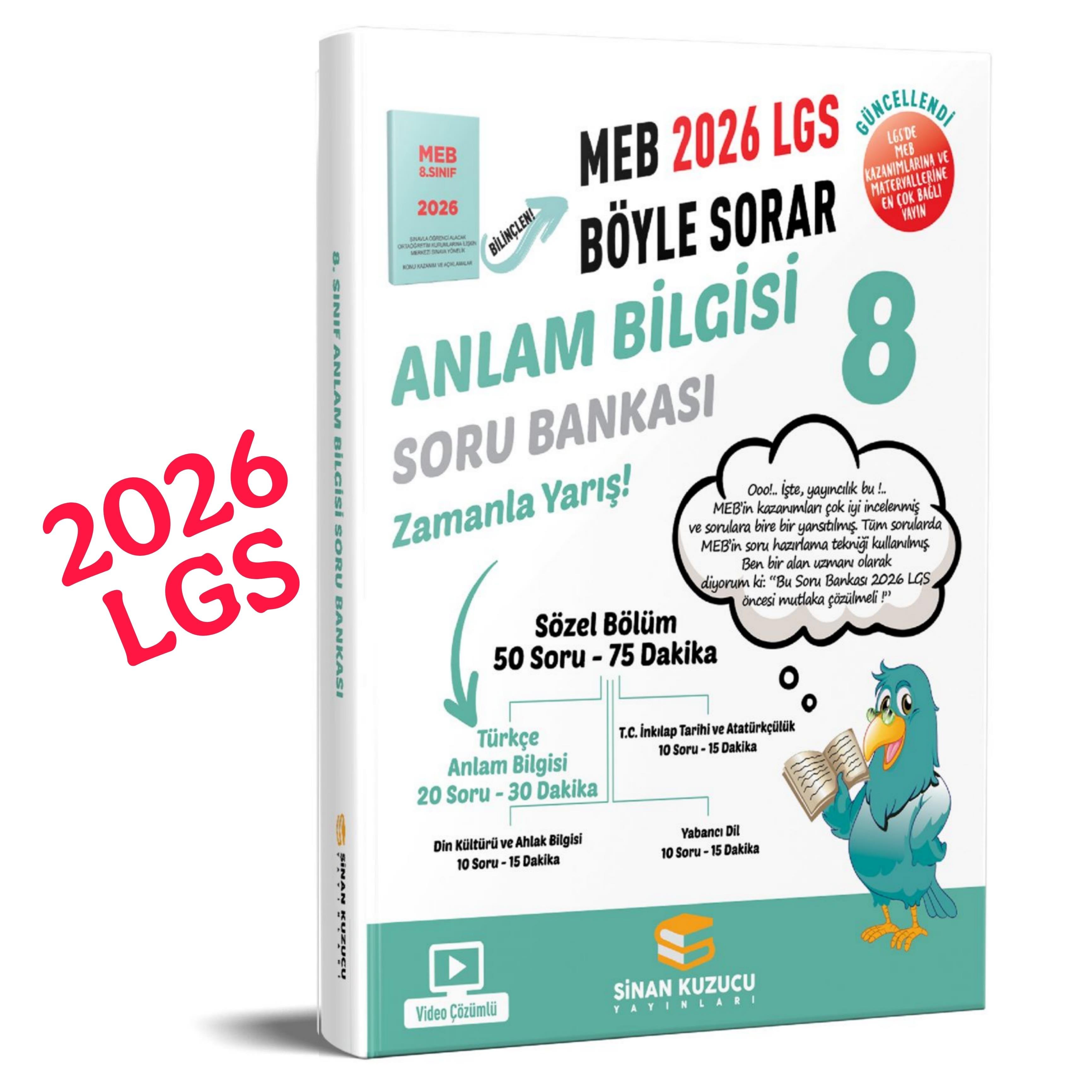 8. Sınıf 2026 Lgs Meb Böyle Sorar ANLAM BİLGİSİ Soru Bankası Video Çözümlü - sinan kuzucu