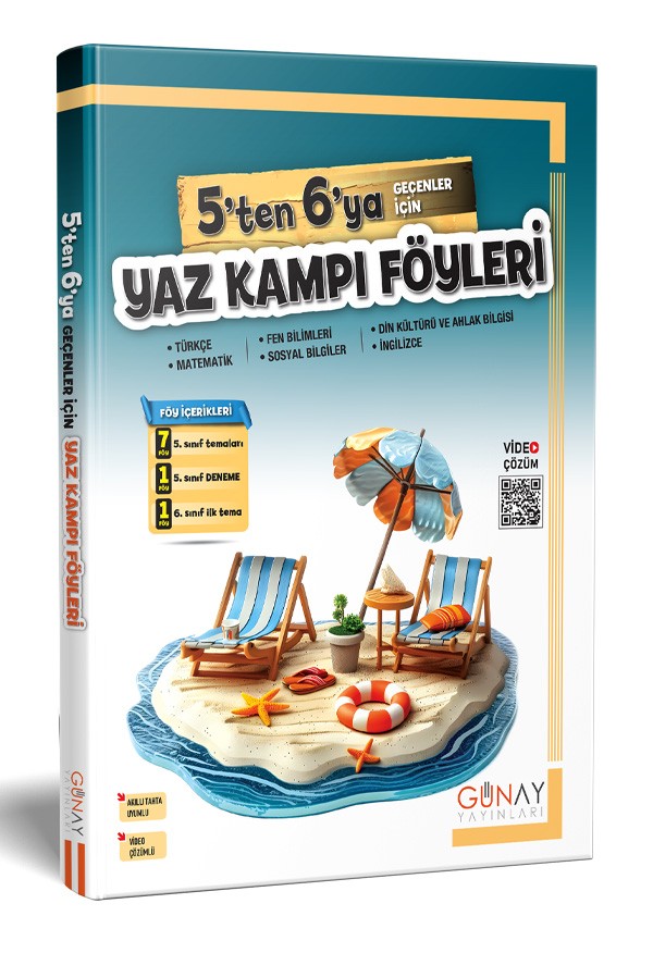 5’TEN 6’YA BUMERANG YAZ KAMPI FÖYLERİ - günay yayınları