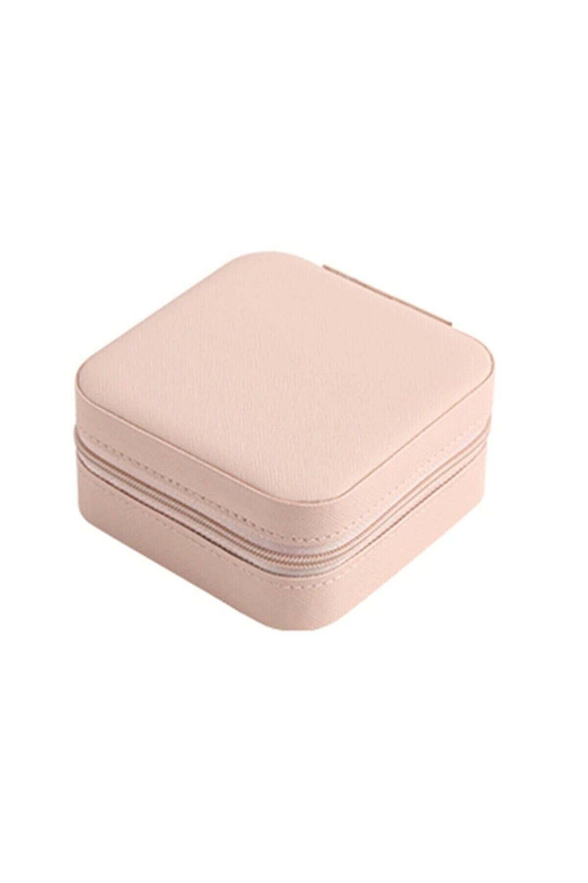 Pembe Kare Takı Kutusu
