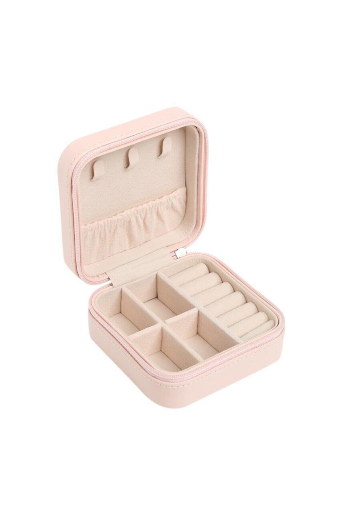 Pembe Kare Takı Kutusu