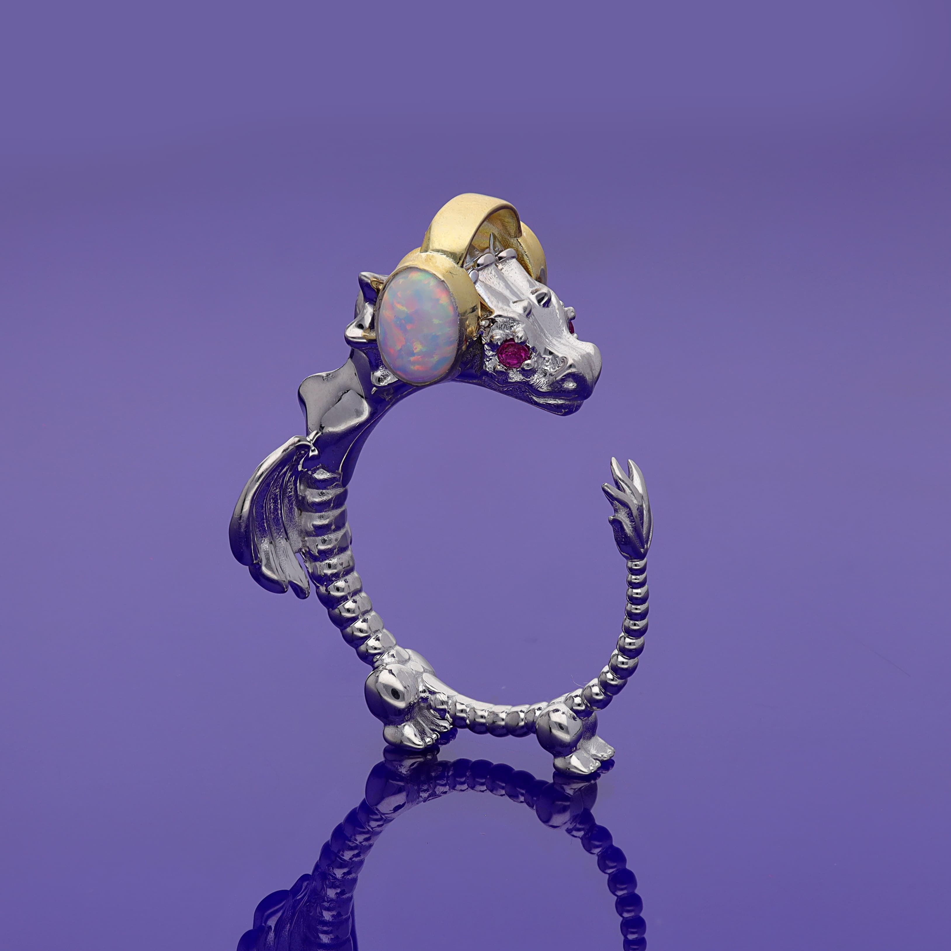 Baby Dragon Ring - SILVER