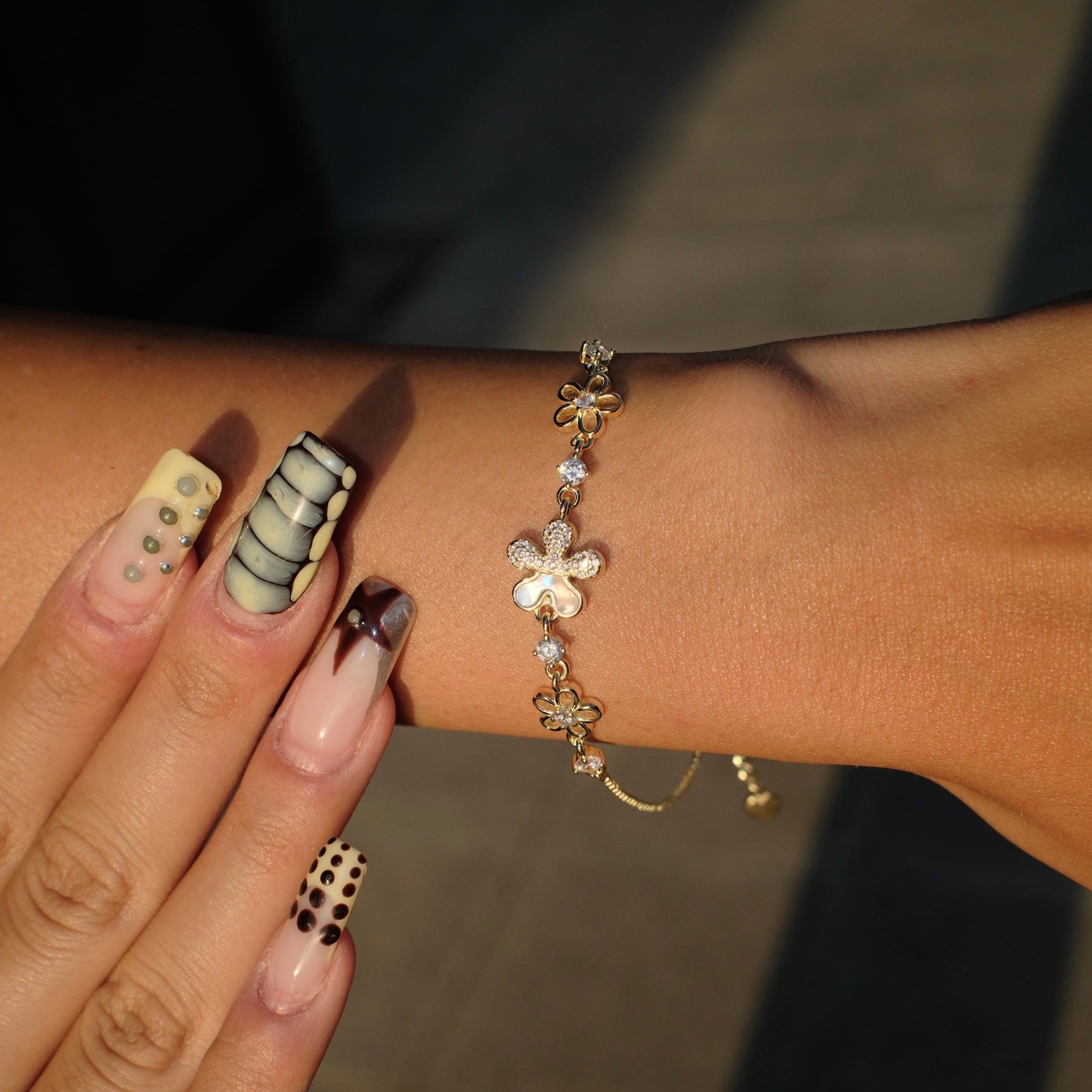 Three Flower Bracelet