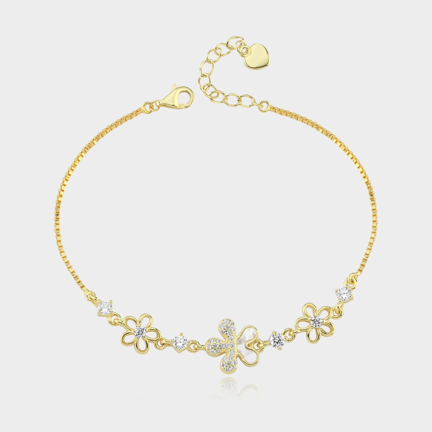 Three Flower Bracelet
