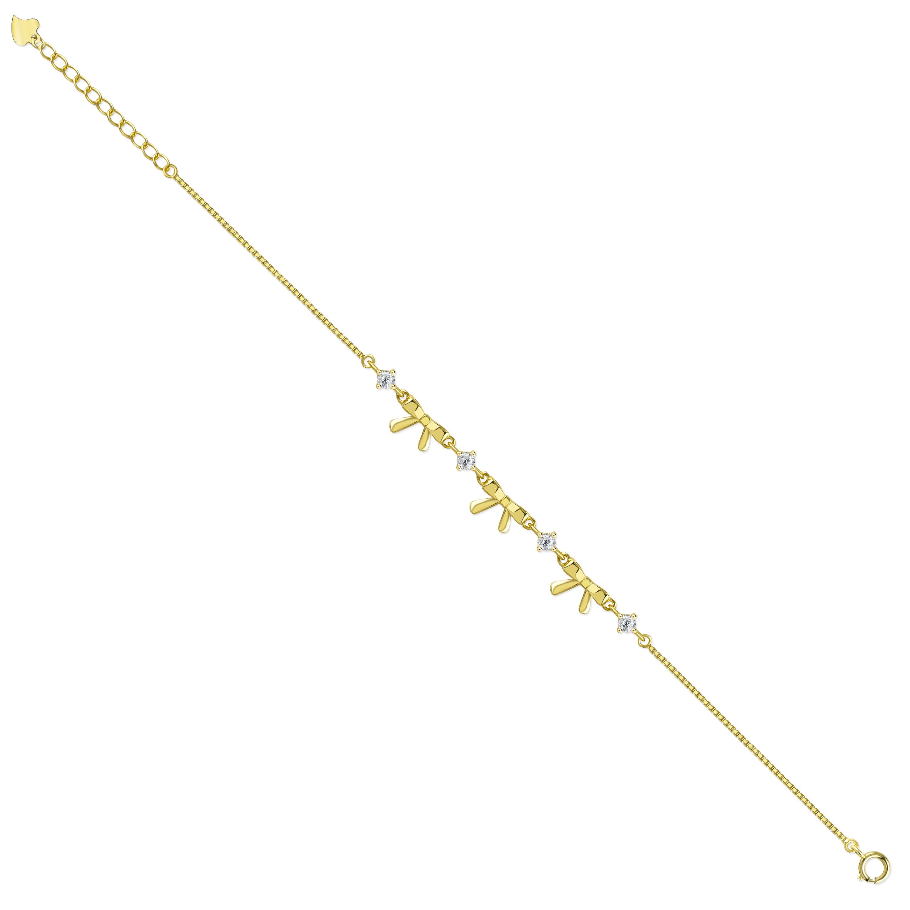 THE REPEATING BOW BRACELET - Gold