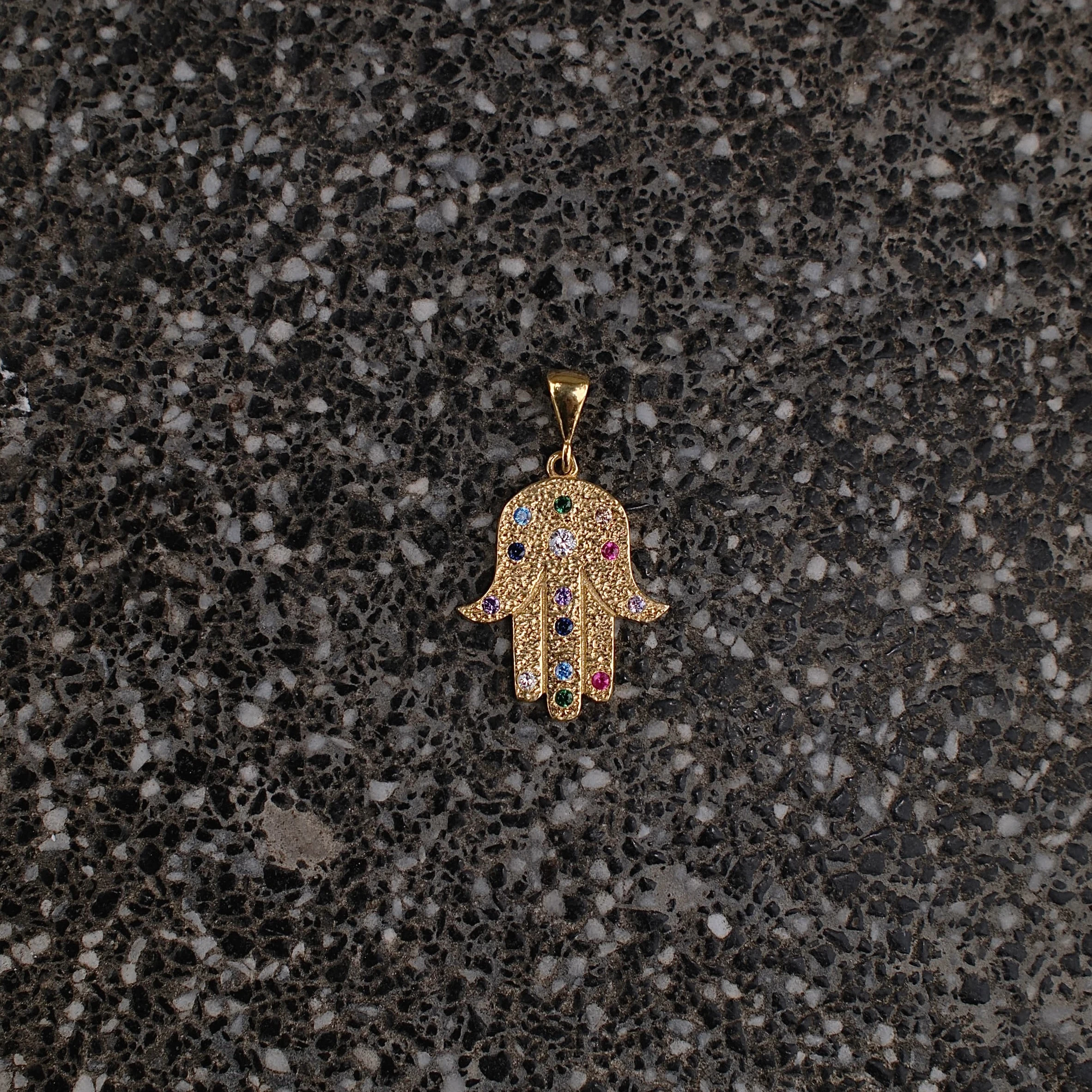 COLORFUL HAMSA PENDANT