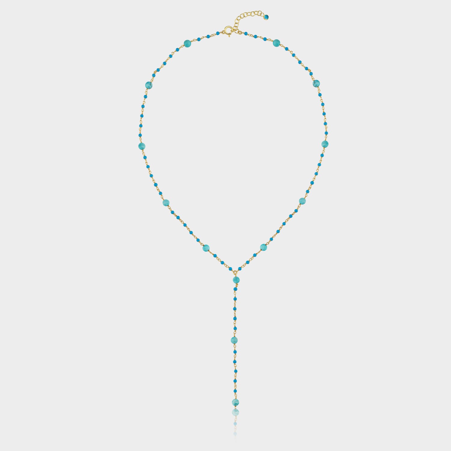 Turquoise Stone Y Necklace