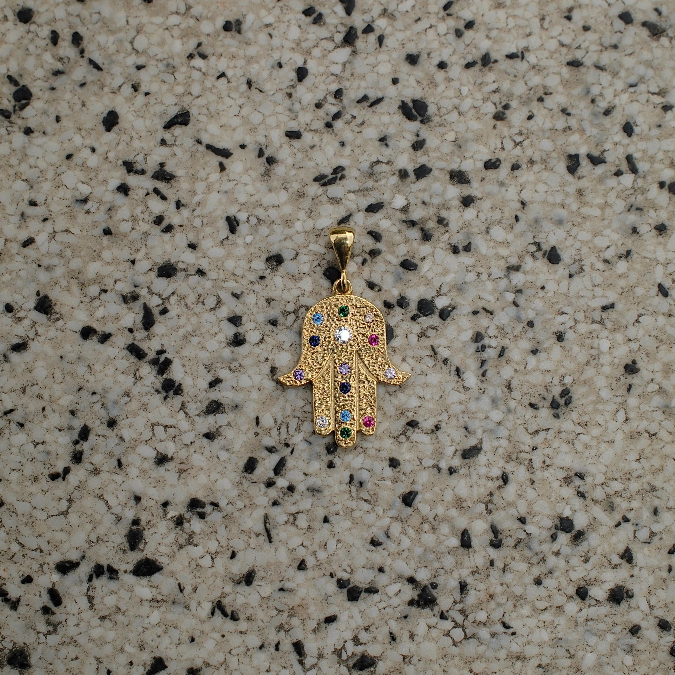 COLORFUL HAMSA PENDANT