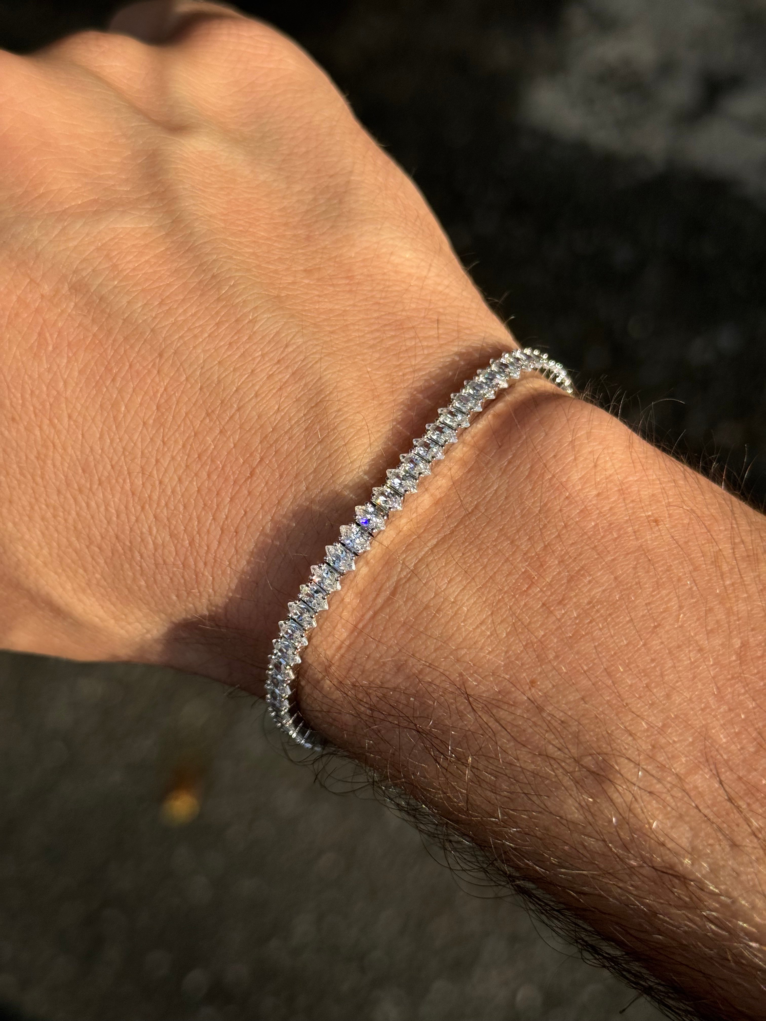 Marquise Cut Tennis Bracelet