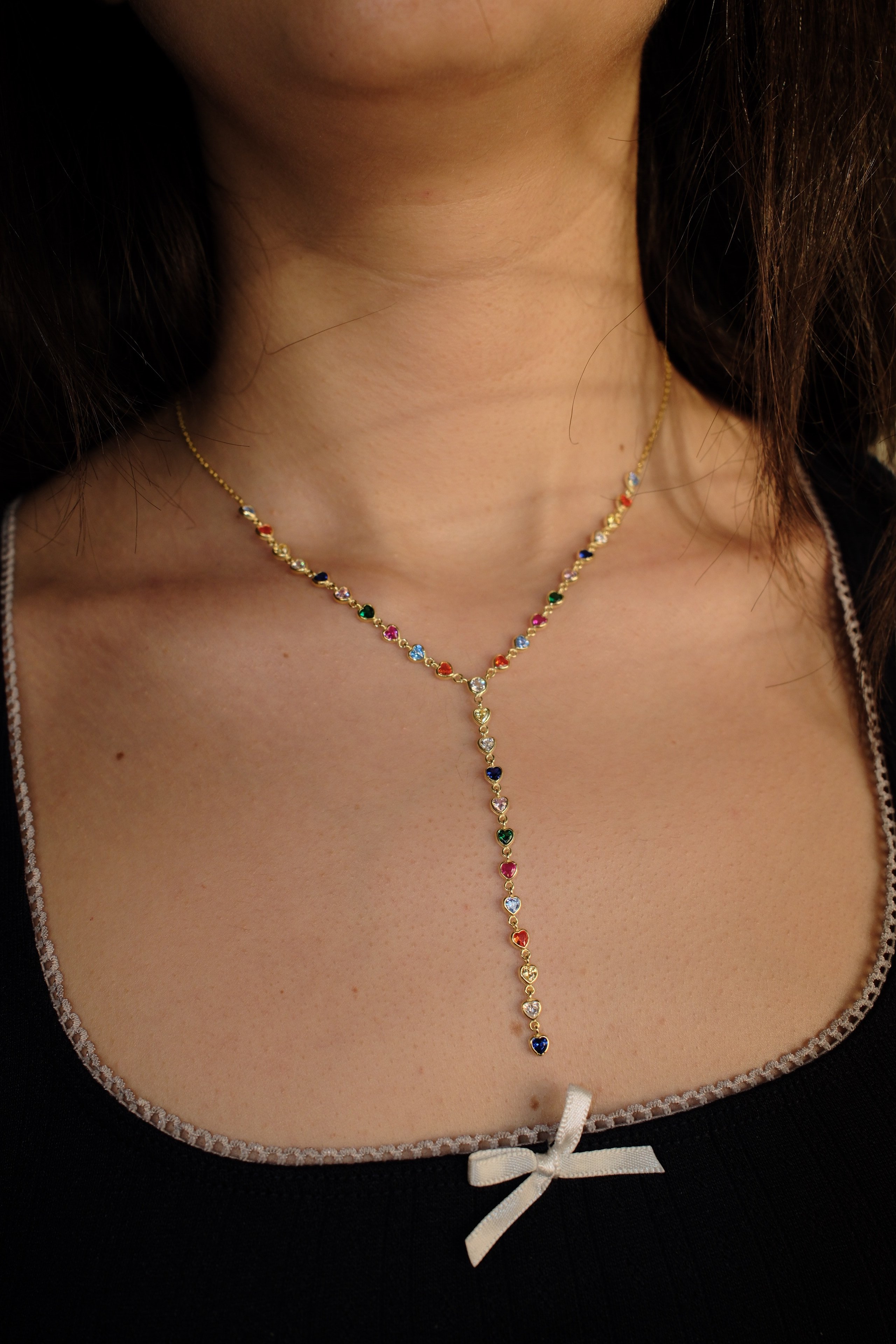 Heart Y Necklace
