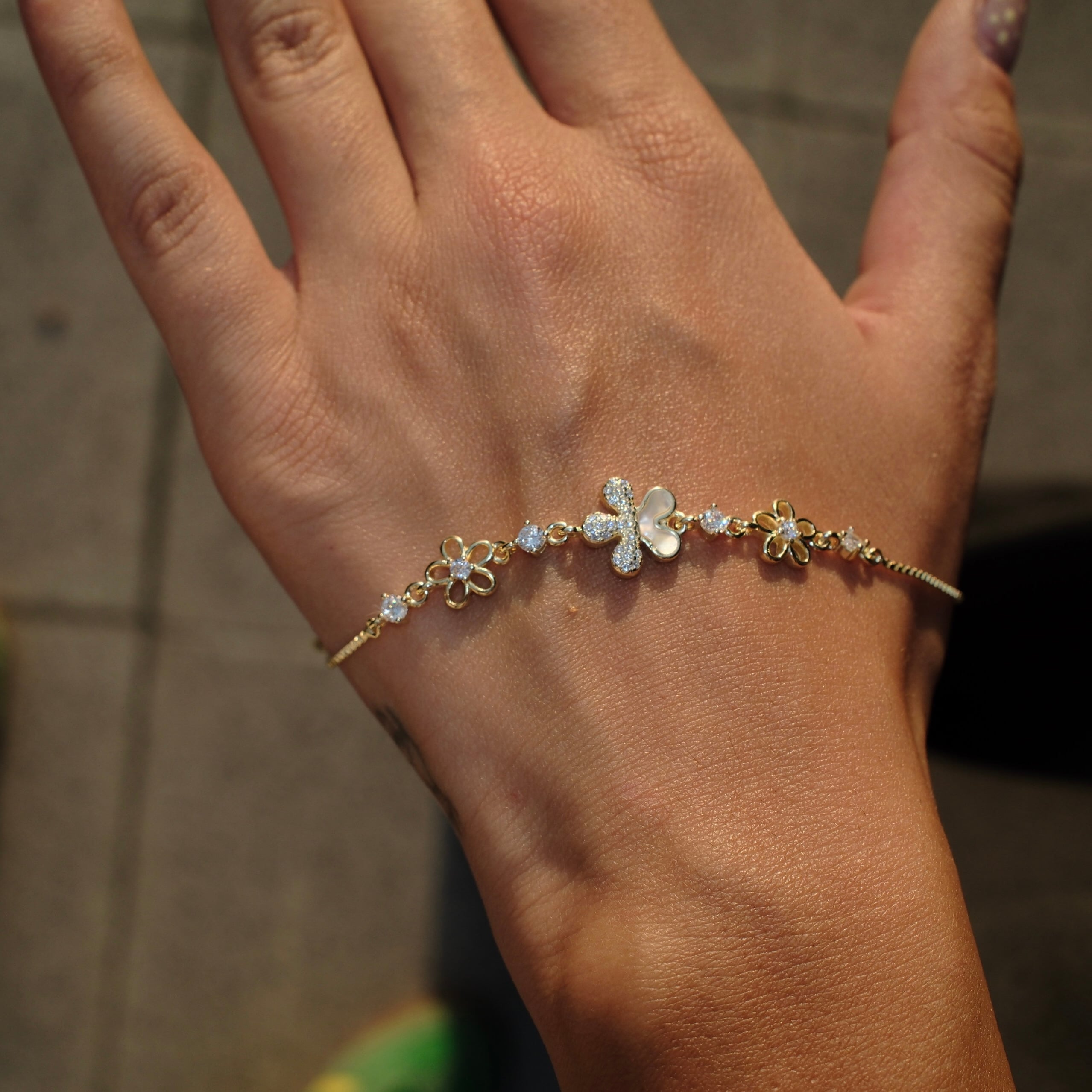 Three Flower Bracelet