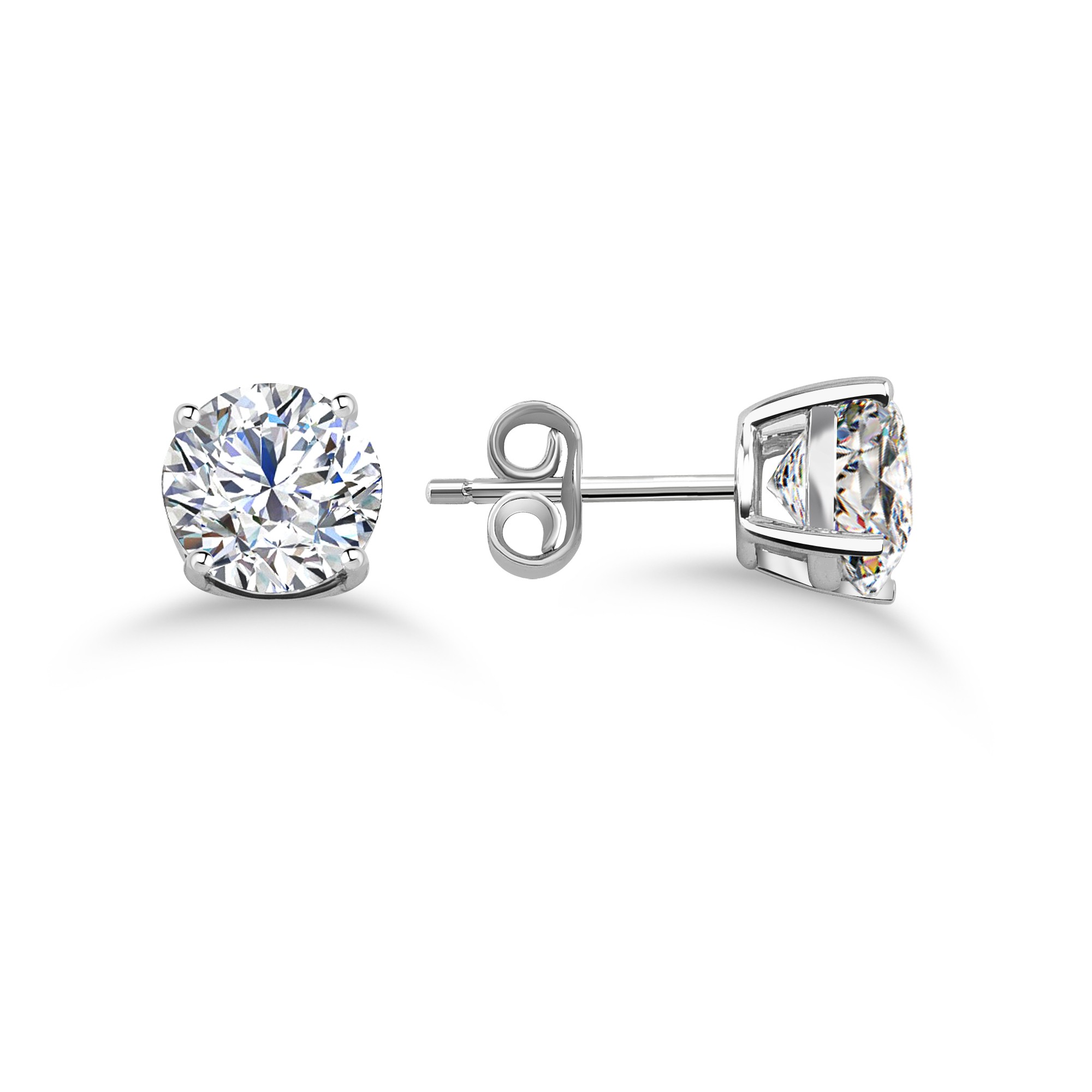 1.4ctw SOLITERE STUD MOSSANITE EARRINGS