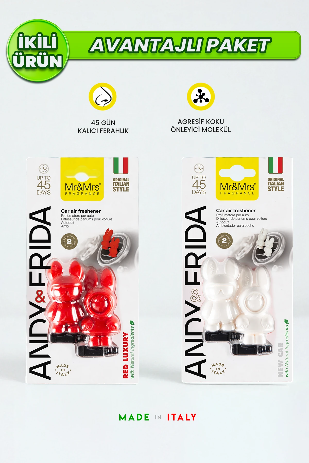 2'li Andy&Frida - Red Luxury ve New Car