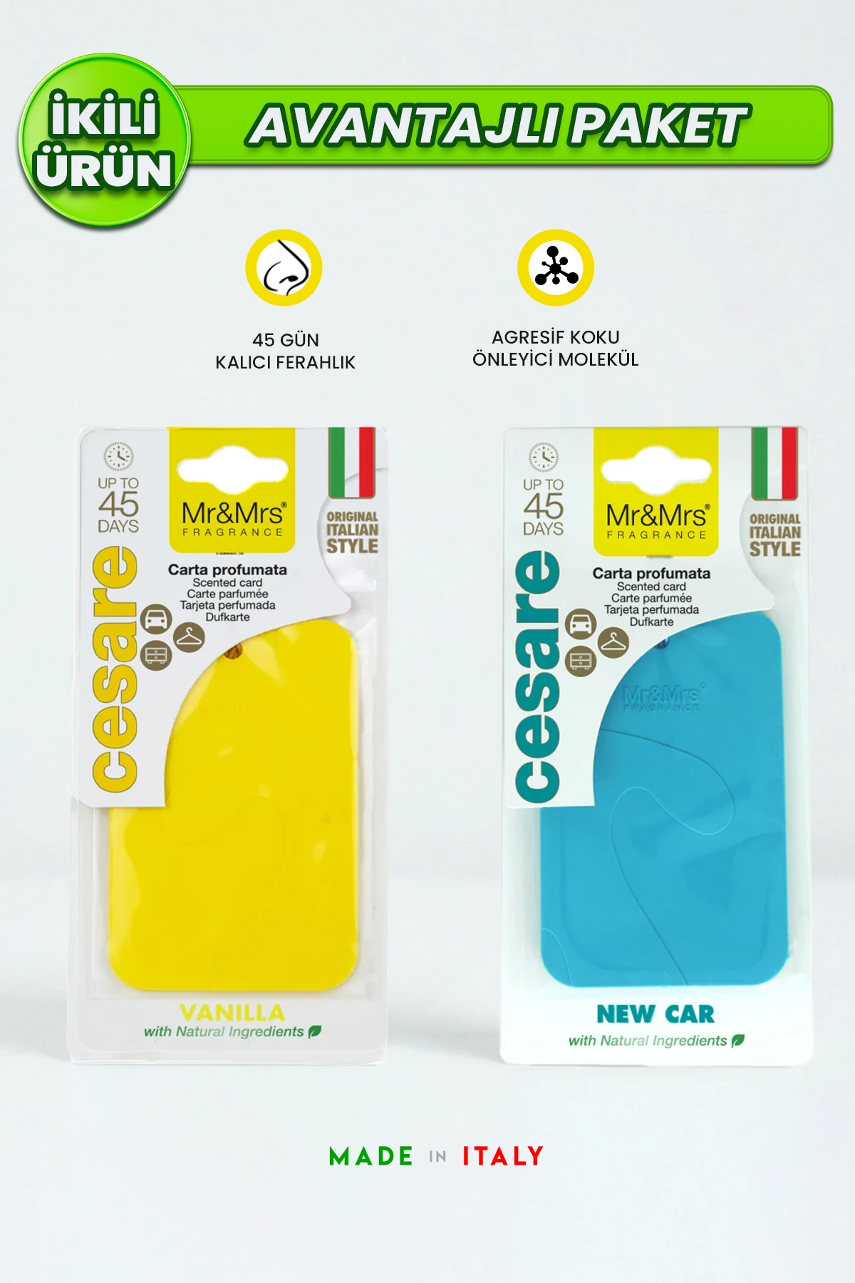 2'li Kart Cesare - Vanilla ve New Car